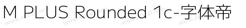 M PLUS Rounded 1c字体转换